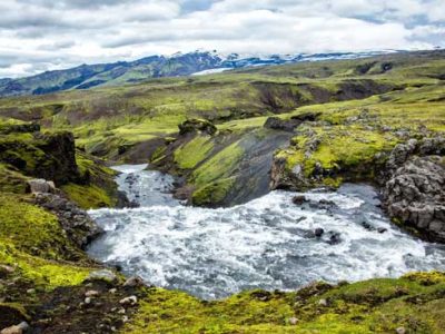 Laugavegur trail in Iceland