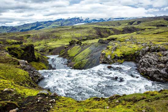 Laugavegur trail in Iceland